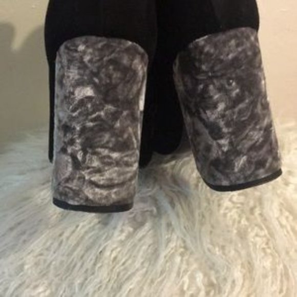 Free People Paramount Suede & Crushed Velvet Boots - Picture 4 of 8